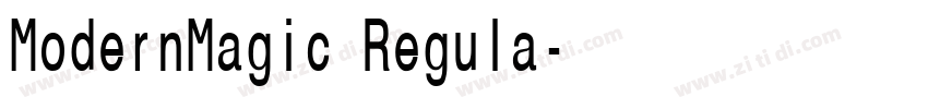 ModernMagic Regula字体转换 ModernMagic Regula字体转换